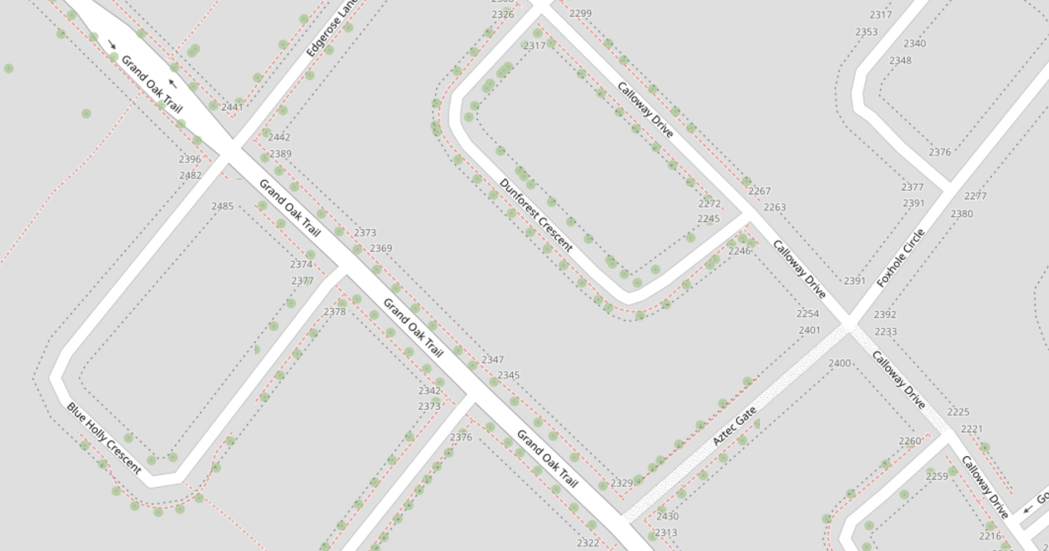 The residence on Dunforest Crescent | Openstreetmap